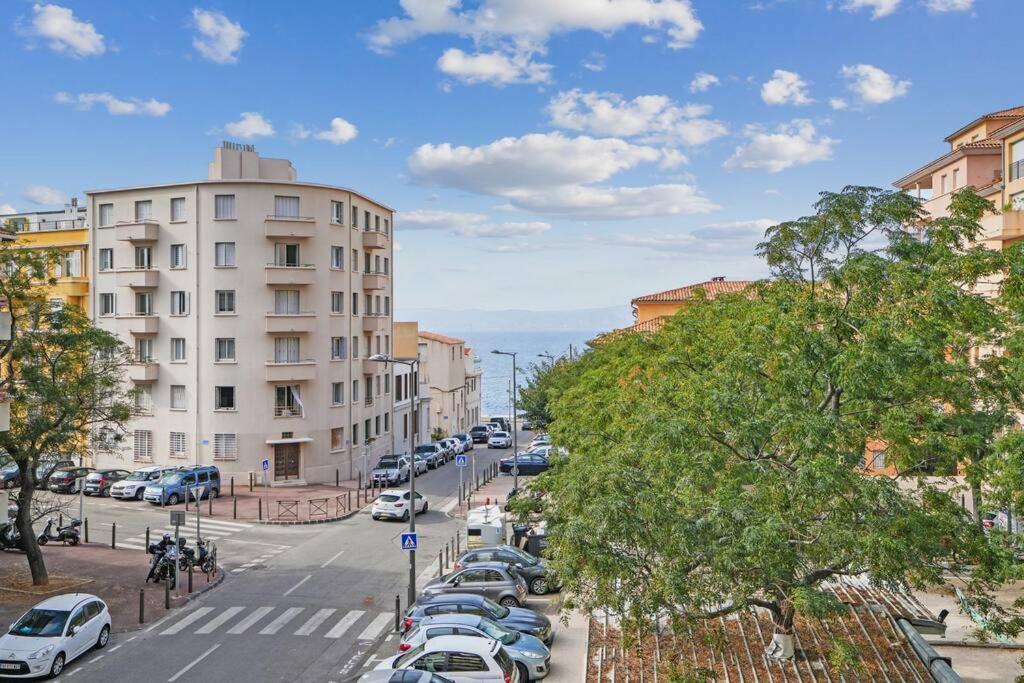 Charmant Appartement Vue Mer 7Eme - Plage 200M Marseille Bagian luar foto